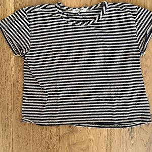 perfectwhitetee women’s XS dark navy and white  Tee